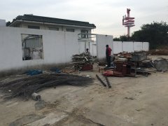 洛社工地拆墙